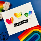 CZ Design Wafer Dies Little Banners Basics czd237 Sunny Vibes Love You Card