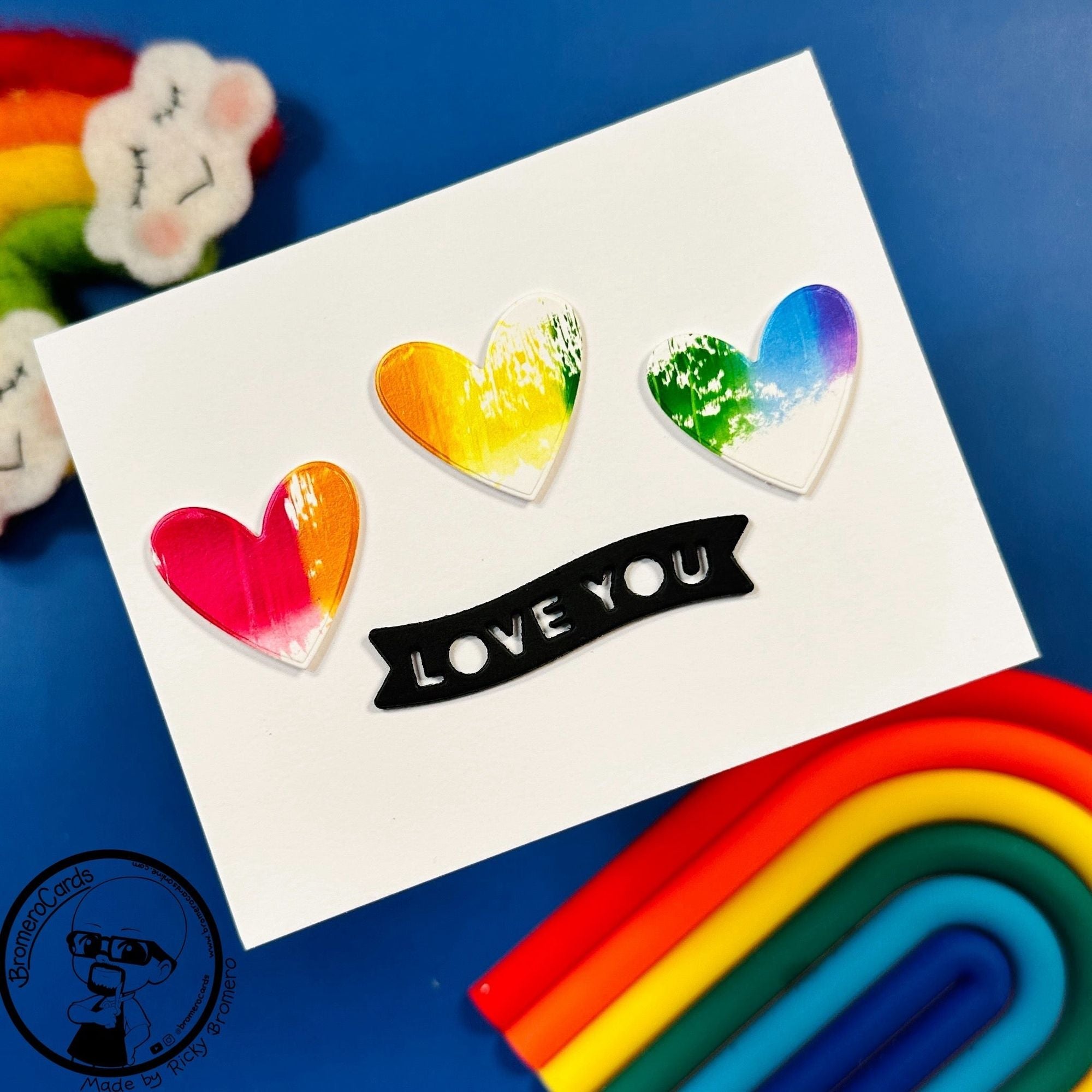 CZ Design Wafer Dies Little Banners Basics czd237 Sunny Vibes Love You Card