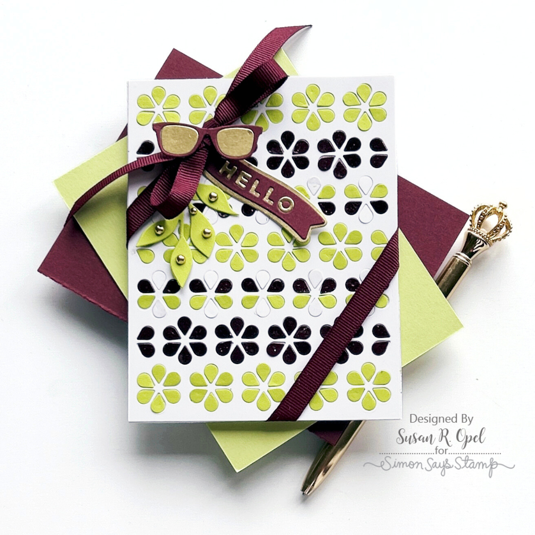 CZ Design Wafer Dies Little Banners Basics czd237 Sunny Vibes Hello Card