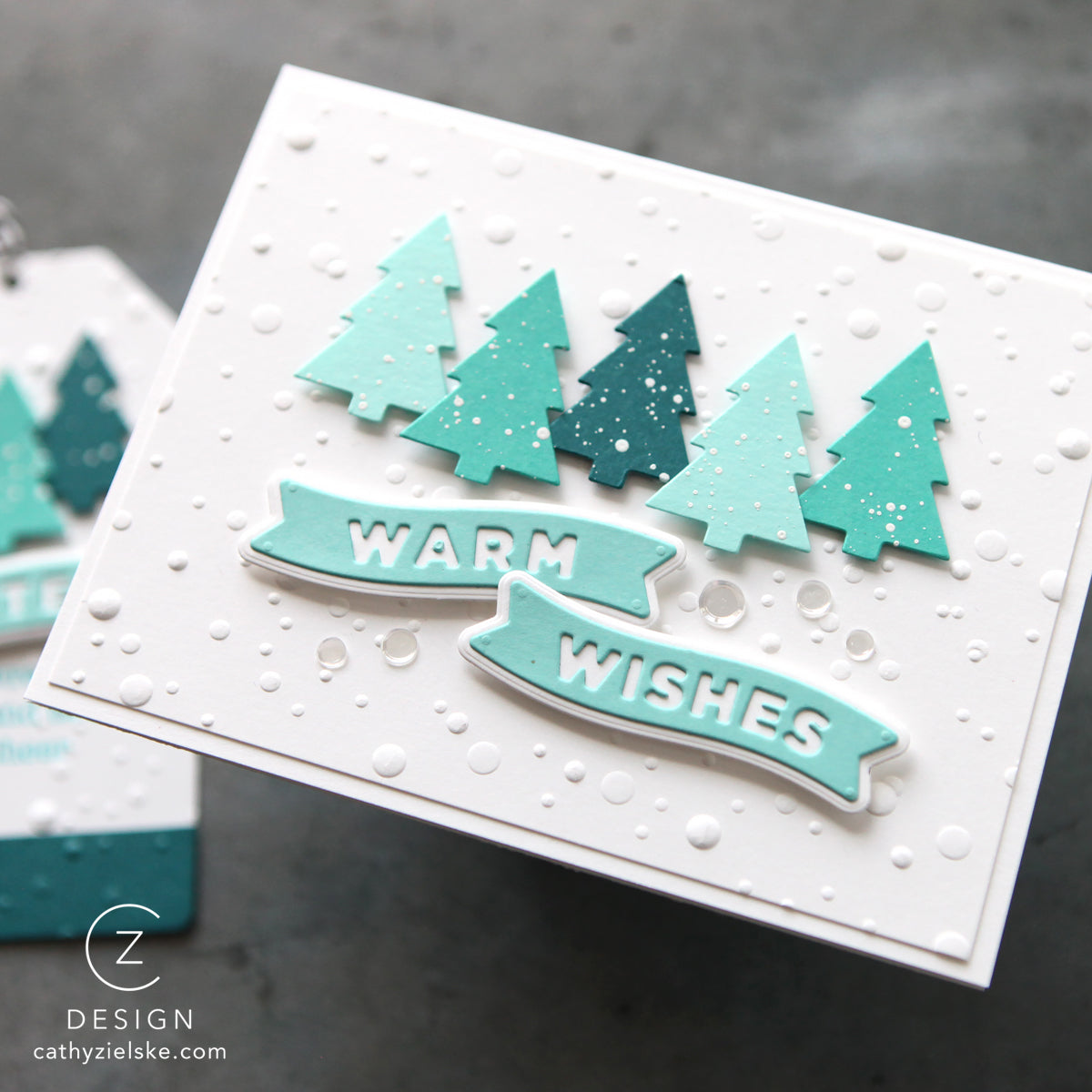 CZ Design Little Winter Banners Wafer Dies czd285 DieCember Winter Card | color-code:ALT01