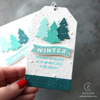 CZ Design Little Winter Banners Wafer Dies czd285 DieCember Winter Tag | color-code:ALT02