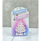 CZ Design Little Winter Banners Wafer Dies czd285 DieCember Christmas Tag
