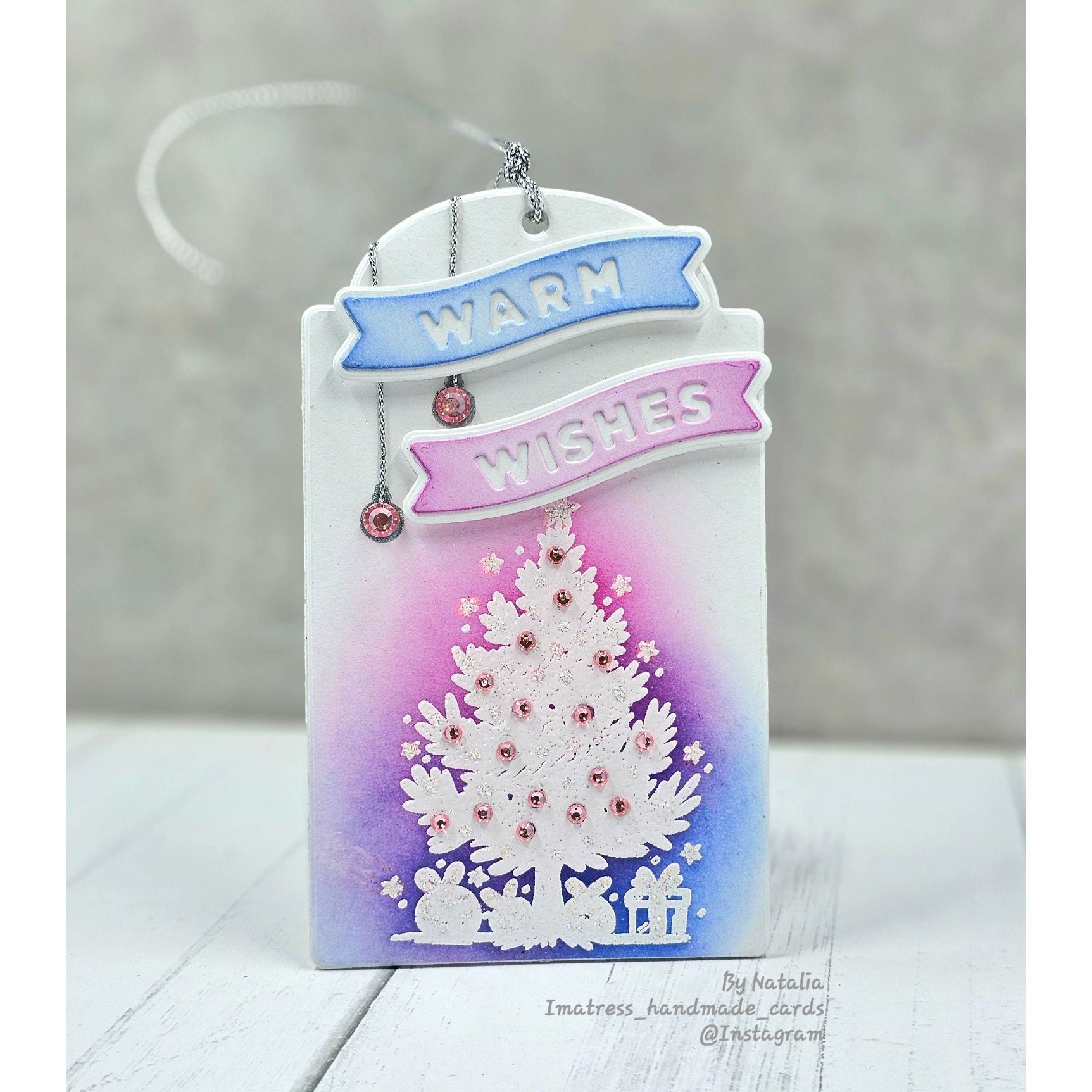CZ Design Little Winter Banners Wafer Dies czd285 DieCember Christmas Tag