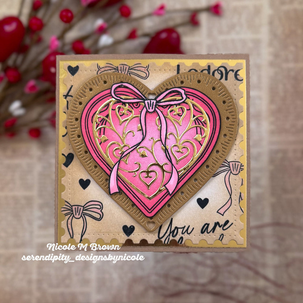 Simon Says Stamps and Dies Locket of Love set1137ll Heart to Heart