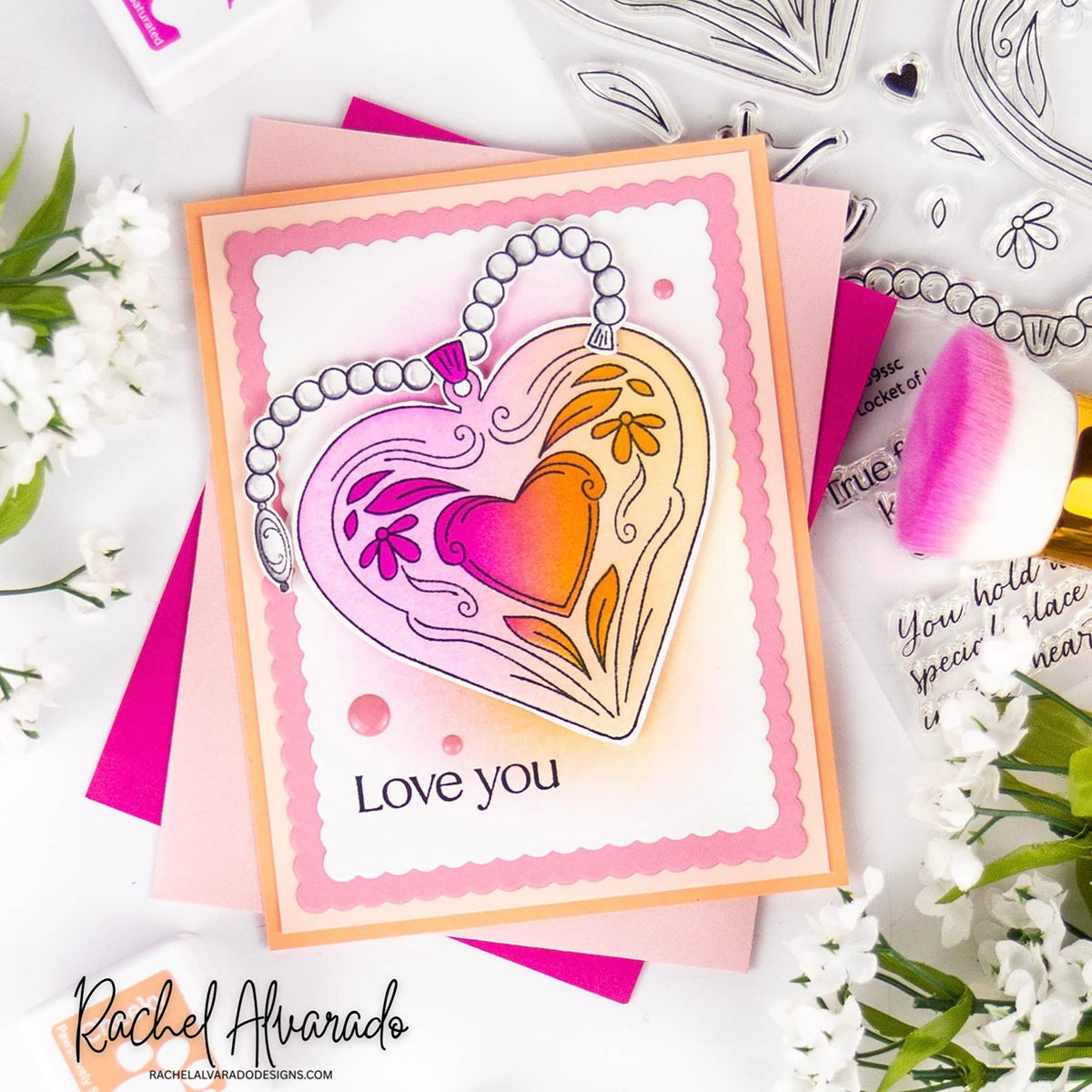 Simon Says Stamp Locket of Love Bundle set1157ll Heart to Heart