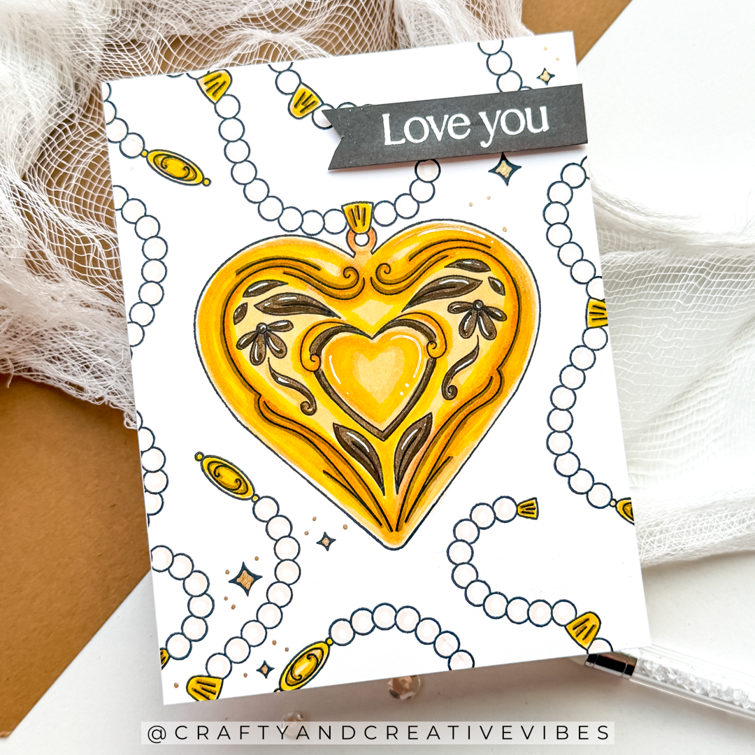 Simon Says Stamps and Dies Locket of Love set1137ll Heart to Heart