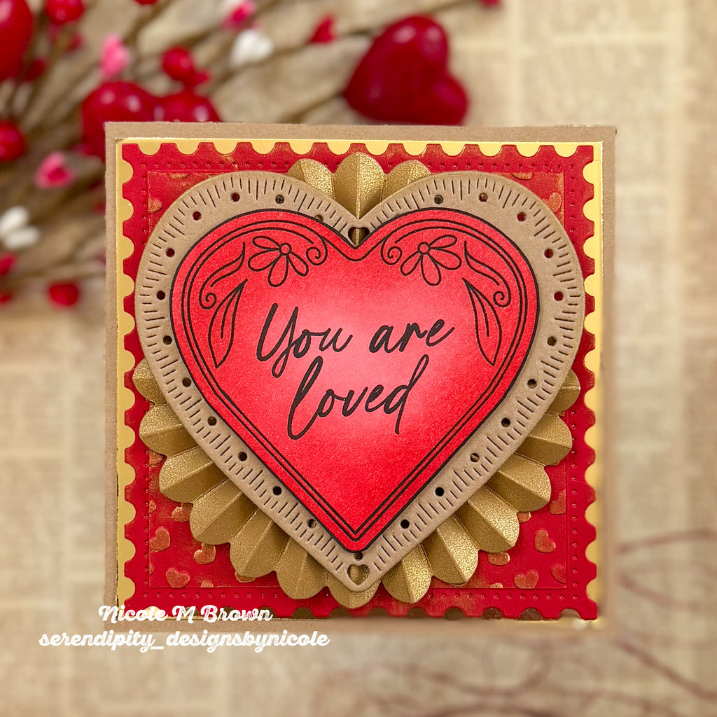 Simon Says Clear Stamps Locket of Love 2359ssc Heart to Heart