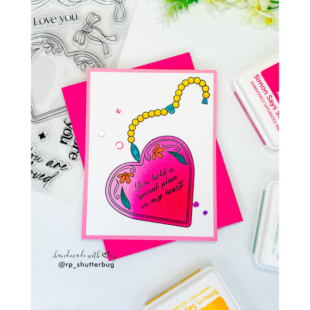 Simon Says Stamp Locket of Love Bundle set1157ll Heart to Heart