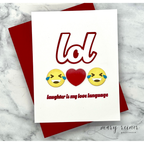 CZ Design Lol + Emoji Wafer Dies czd269c Happy Camper LOL Card