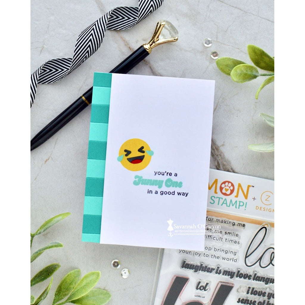 CZ Design Clear Stamps LOL cz396c Happy Camper LOL Card