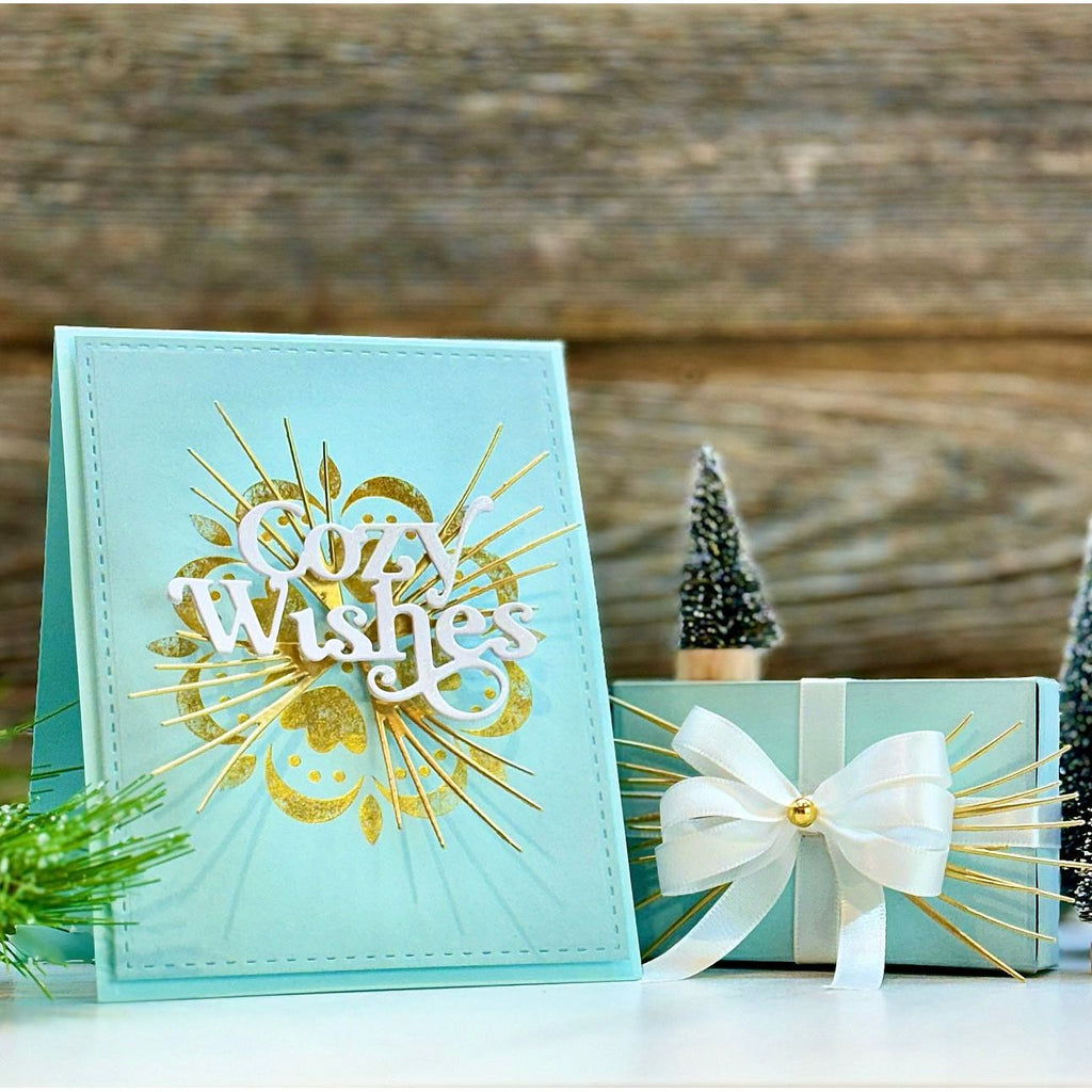 Simon Says Stamp Long Leaf Pine Sprig Wafer Dies s882 Diecember Christmas Card and Gift
