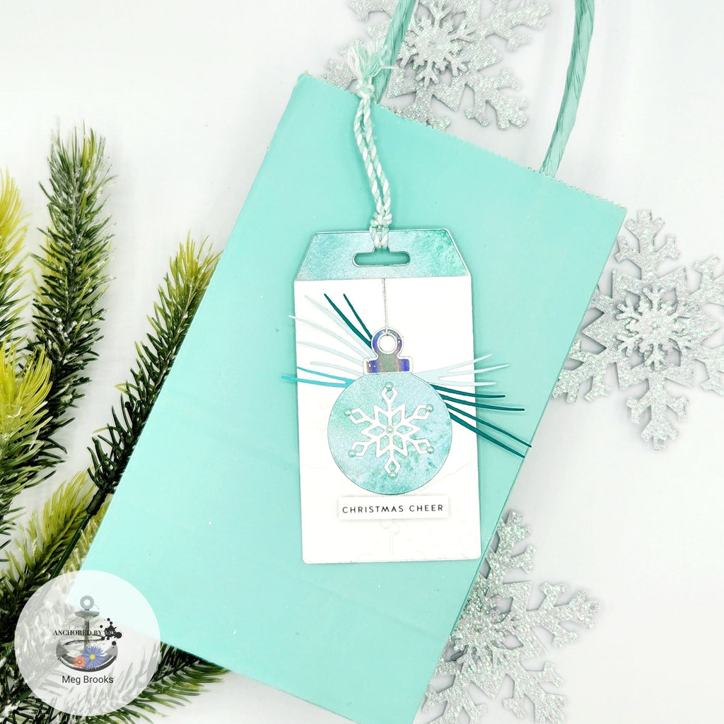 Simon Says Stamp Long Leaf Pine Sprig Wafer Dies s882 Diecember Christmas Tag