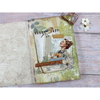 Stamperia Create Happiness Secret Diary 12x12 Paper sbbl152 never stop looking up