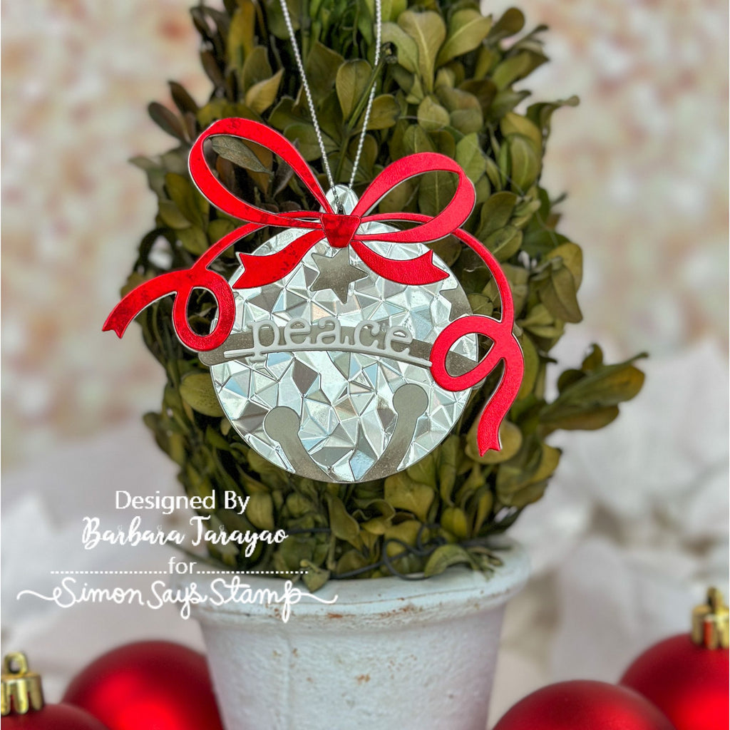 Simon Says Stamp Loopy Bow Wafer Die s1065 Sugar and Spice Ornament