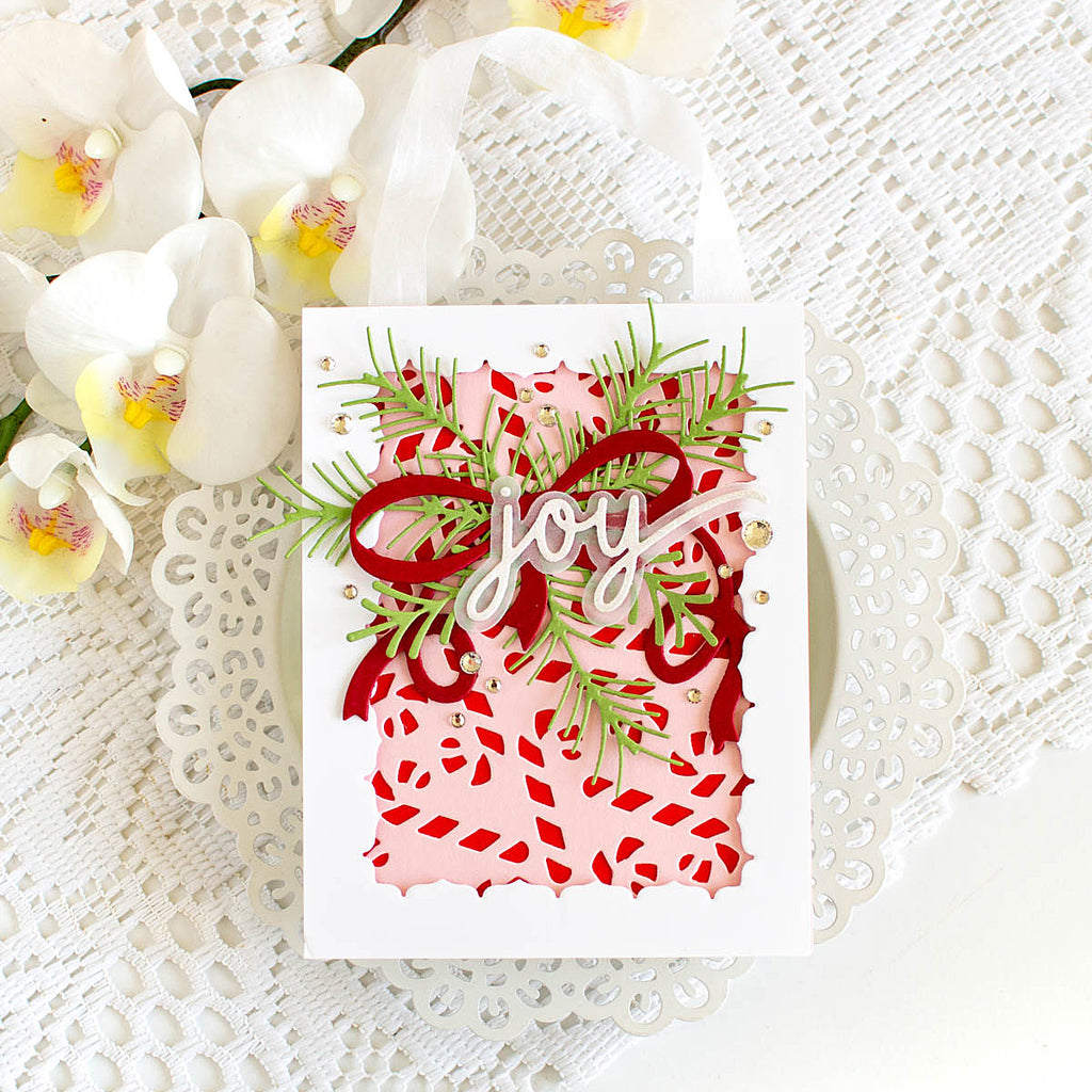 Simon Says Stamp Loopy Bow Wafer Die s1065 Sugar and Spice Holiday Card | color-code:ALT01