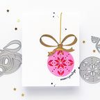 Simon Says Stamp Loopy Bow Wafer Die s1065 Sugar and Spice Holiday Card