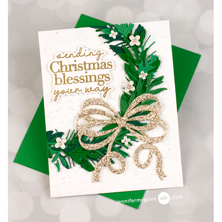 Simon Says Stamp Loopy Bow Wafer Die s1065 Sugar and Spice Holiday Card | color-code:ALT05