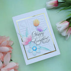 Spellbinders Copperplate Happy Birthday and Everything BetterPress Plate and Die bp-274