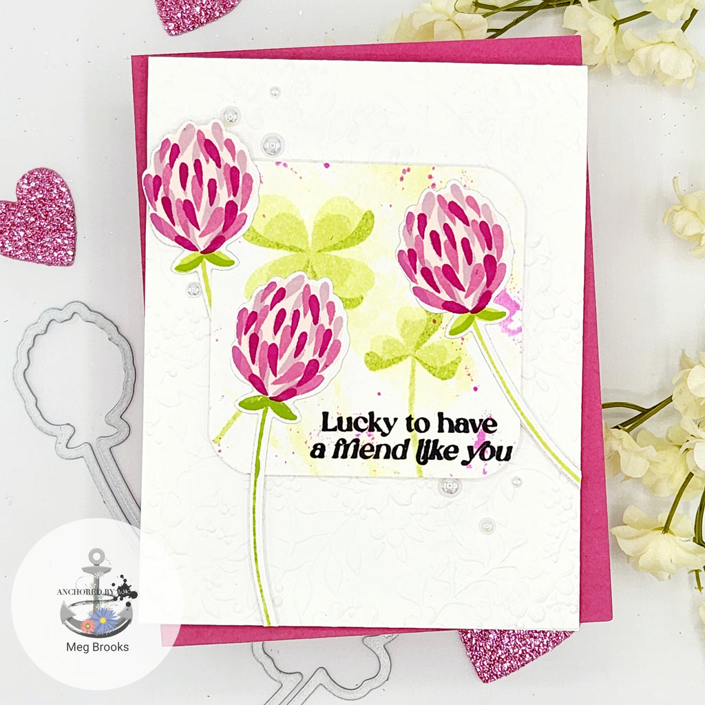 Simon Says Clear Stamps Lots of Luck 2021ssc Splendor Friend Card