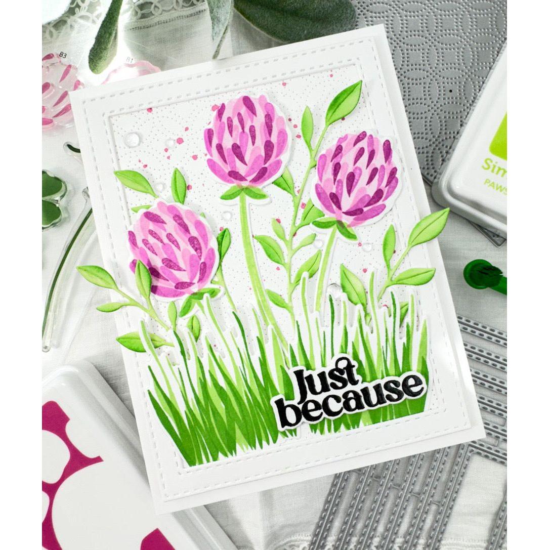 Simon Says Clear Stamps Lots of Luck 2021ssc Splendor Just Because Card | color-code:ALT04