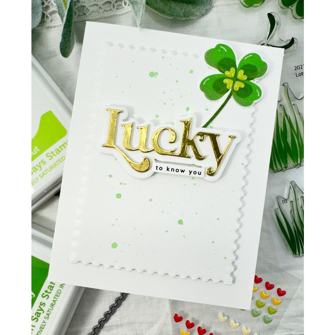 Simon Says Clear Stamps Lots of Luck 2021ssc Splendor Friend Card