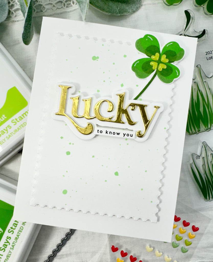 Simon Says Clear Stamps Lots of Luck 2021ssc Splendor Friend Card