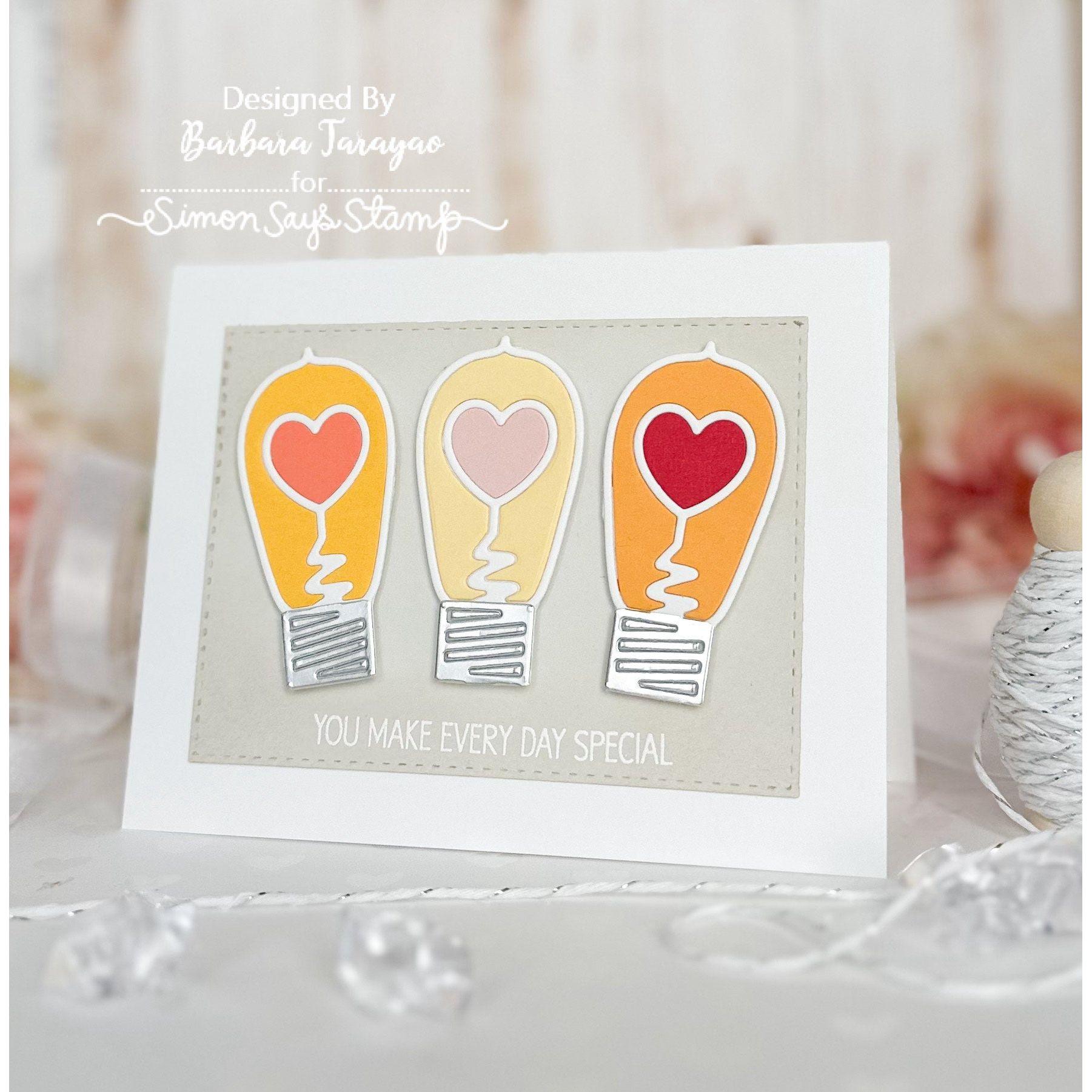 Simon Says Stamp Love Bulb Wafer Dies 1024sd Sweetheart Love Card