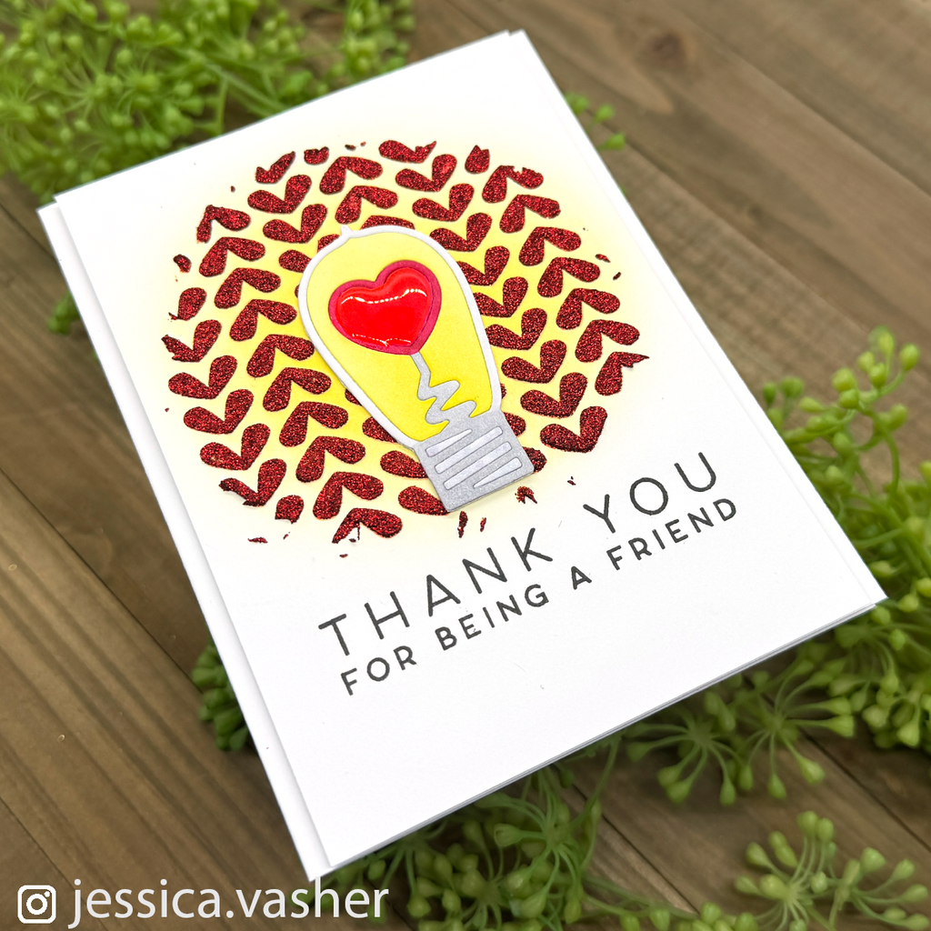 Simon Says Stamp Love Bulb Wafer Dies 1024sd Sweetheart Friend Card | color-code:ALT05