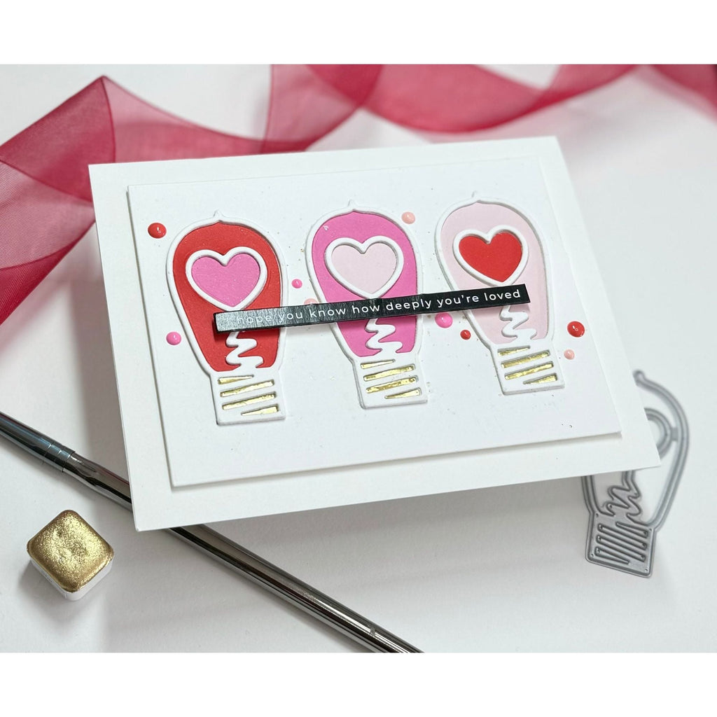 Simon Says Stamp Love Bulb Wafer Dies 1024sd Sweetheart Love Card