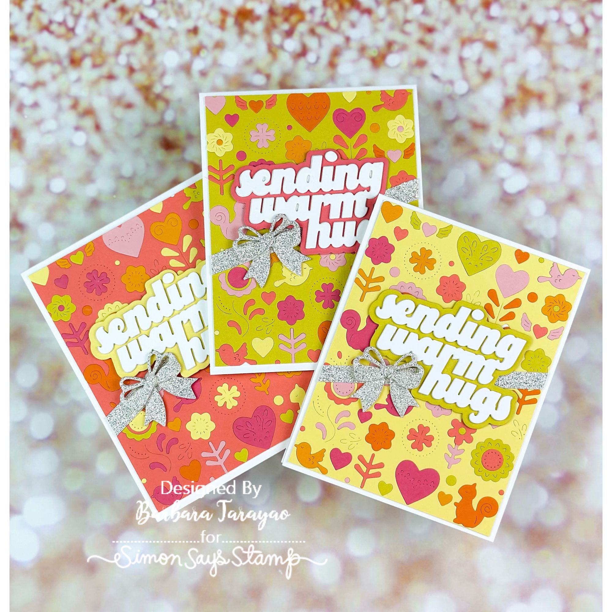 Simon Says Stamp Love Celebration Plate Wafer Die s1118 DieCember Hugs Cards | color-code:ALT01