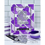 Simon Says Stamp Set of 3 Stencils Love City 1115stc Heart to Heart