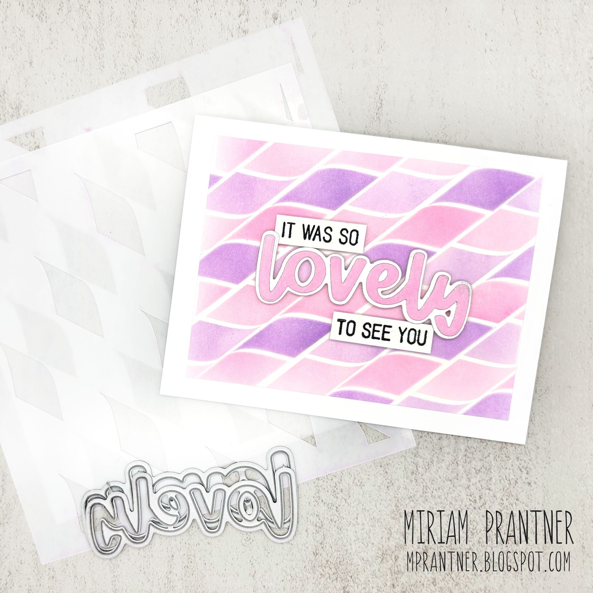 Simon Says Stamp Set of 3 Stencils Love City 1115stc Heart to Heart