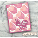 Simon Says Stamp Set of 3 Stencils Love City 1115stc Heart to Heart