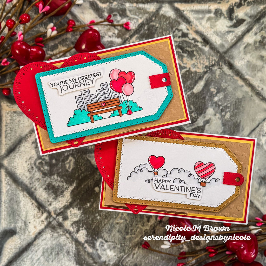 Simon Says Stamps and Dies Love Is in the Air set1142la Heart to Heart