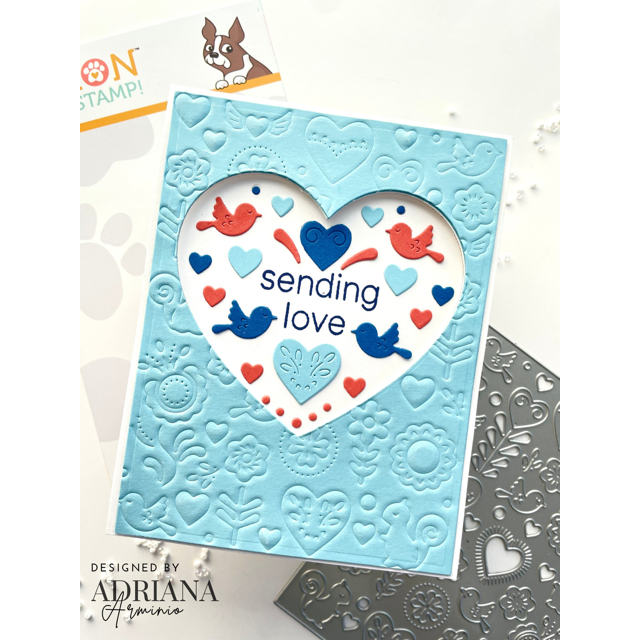 Simon Says Stamp Love Celebration Plate Wafer Die s1118 DieCember Love Card