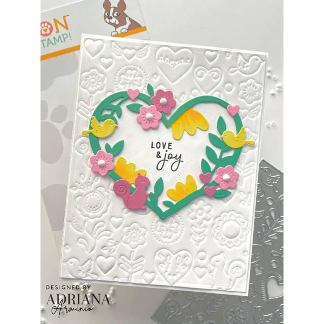 Simon Says Stamp Love Celebration Plate Wafer Die s1118 DieCember Love Card