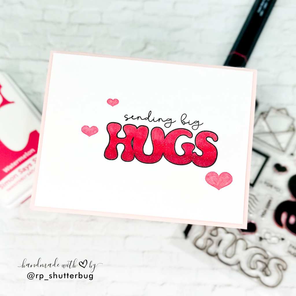 Simon Says Clear Stamps Love Letter 3151ssc To Love Hugs Card