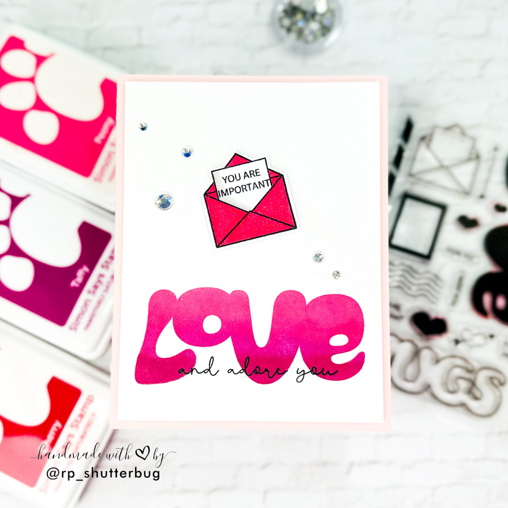 Simon Says Clear Stamps Love Letter 3151ssc To Love Love Card