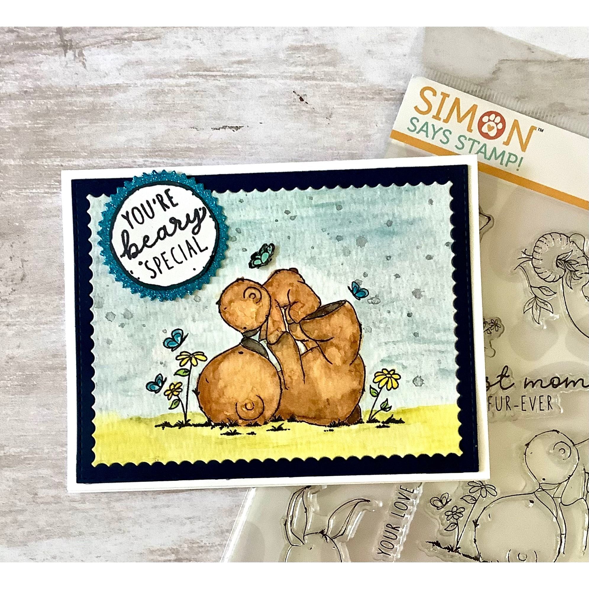 Simon Says Clear Stamps Love You Mama 2188ssc You Are My Favorite Beary Special Card