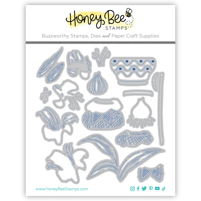 Honey Bee Lovely Layers Amaryllis Dies hbds-llamys Detailed Packaging View
