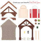 Honey Bee Lovely Layers Front Porch Dies hbds-llfpor Detailed Product View