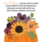 Honey Bee Lovely Layers Mini Fall Florals Dies hbds-llmffl