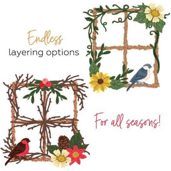 Honey Bee Lovely Layers Seasonal Frame Dies hbds-llsefr