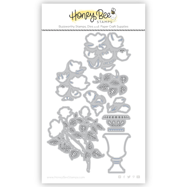 Honey Bee Lovely Layers Sweetheart Roses Dies hbds-llswhr