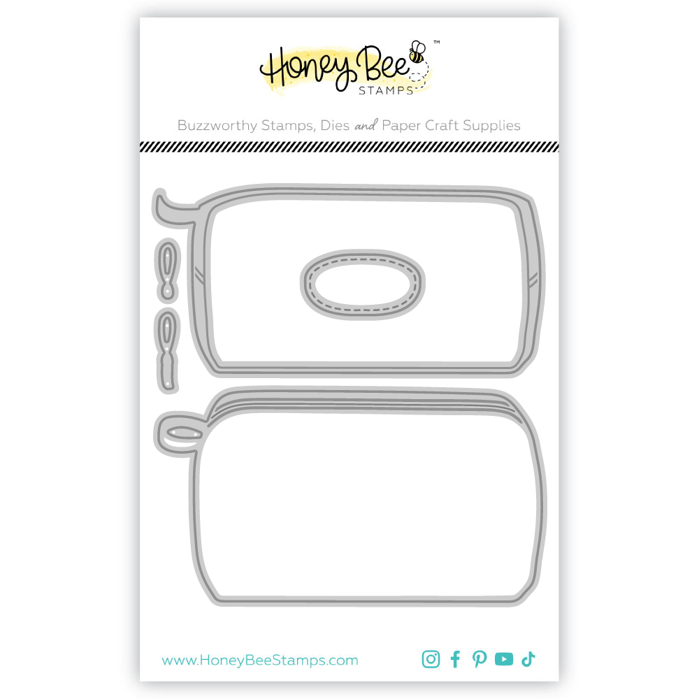 Honey Bee Lovely Layers Zipper Bag And Makeup Dies Bundle