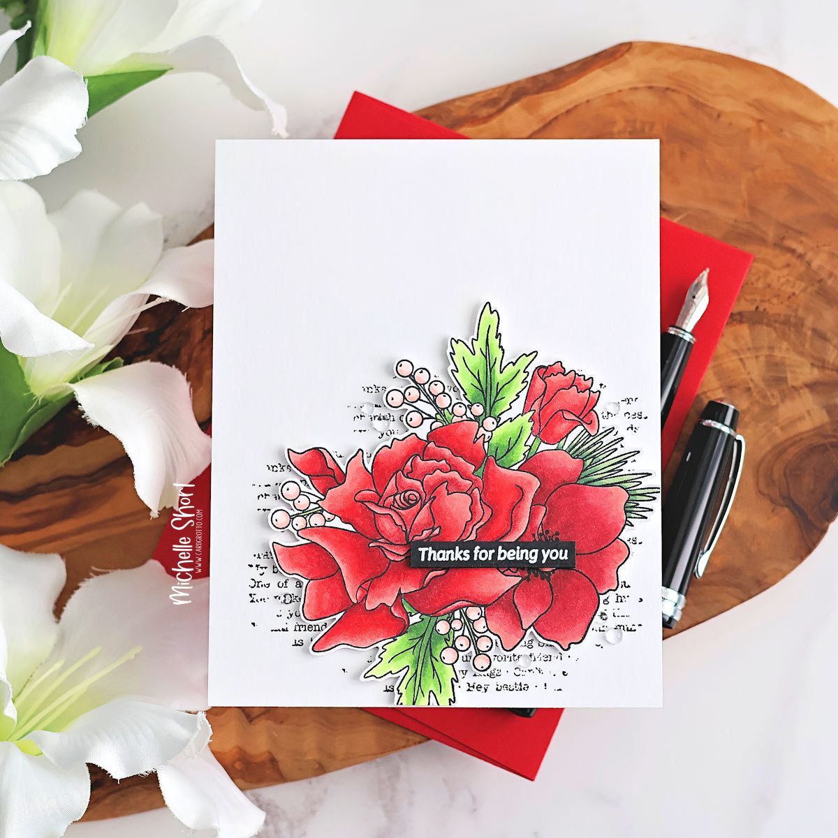Simon Says Clear Stamps Loving You Bouquet 3146ssc Heart to Heart