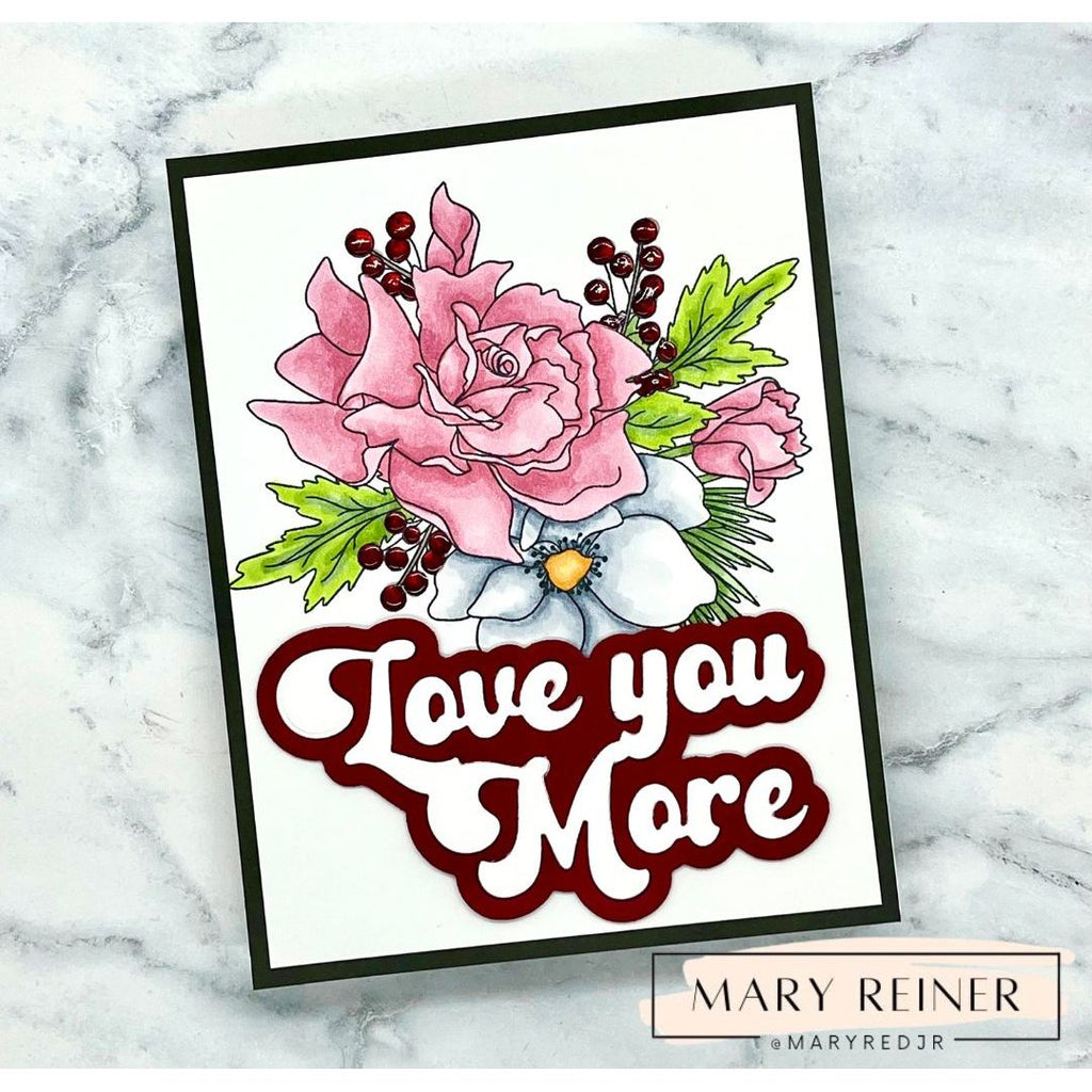 Simon Says Clear Stamps Loving You Bouquet 3146ssc Heart to Heart