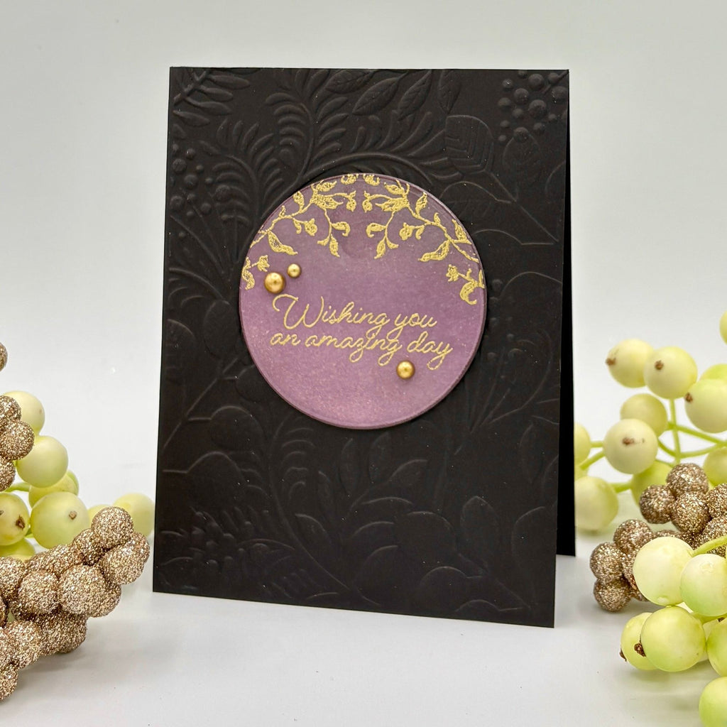 Simon Says Clear Stamps Loving Thoughts 2178ssc Rain or Shine Birthday Card