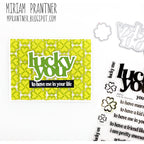 Simon Says Clear Stamps Lucky You Sentiments 3029msc Splendor Lucky Card | color-code:ALT03