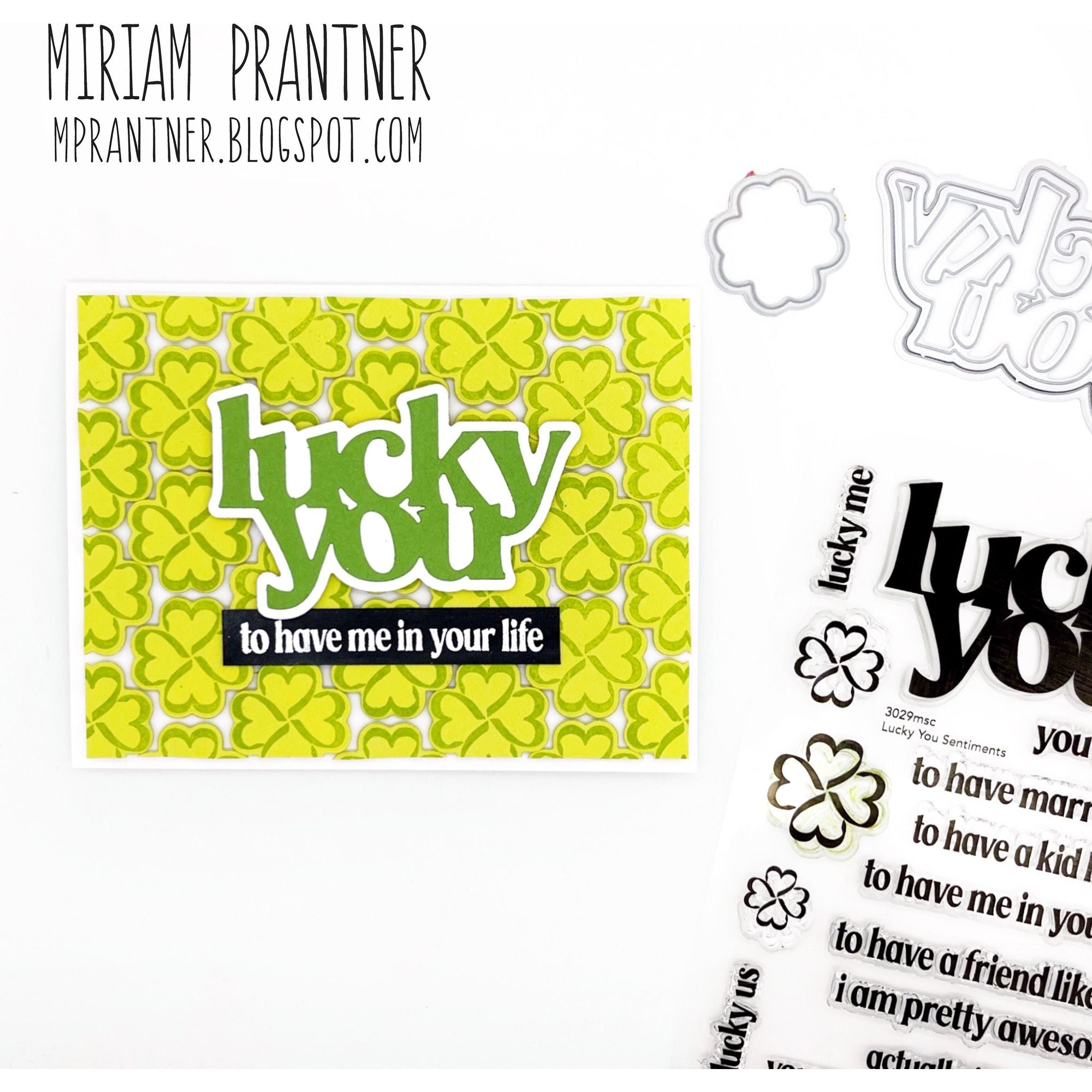 Simon Says Clear Stamps Lucky You Sentiments 3029msc Splendor Lucky Card | color-code:ALT03